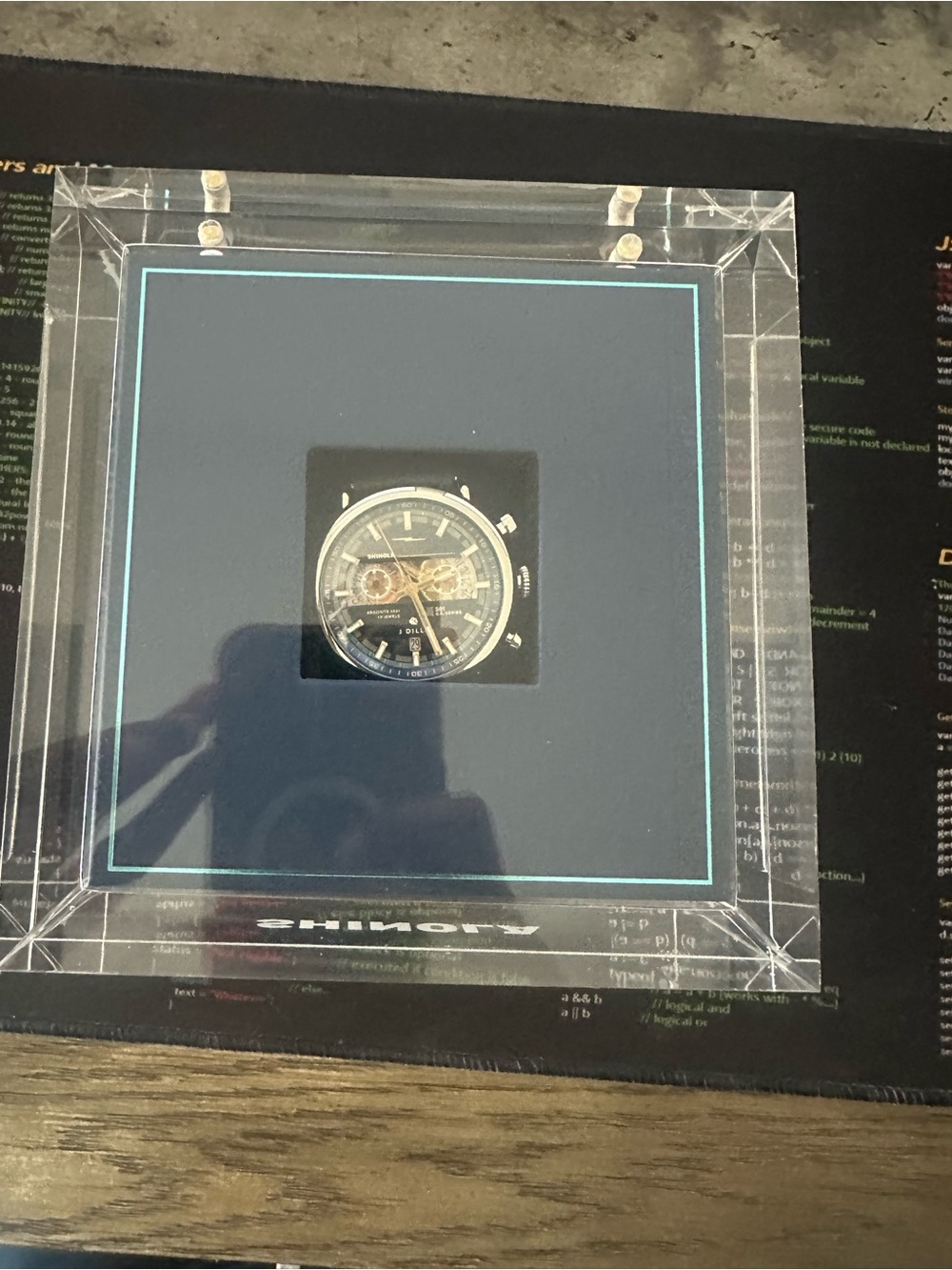 Shinola J Dilla Runwell Chronograph Watch - Midnight Blue